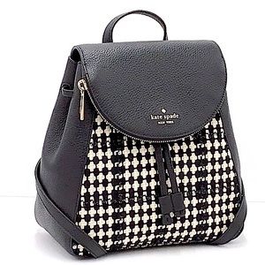 Kate Spade Leila Tweed Fabric Medium Backpack